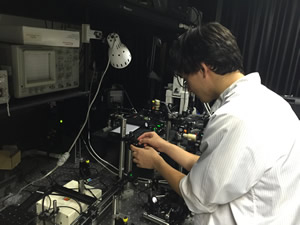 Working in Research Lab